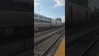 @amtrak 164 Heratige Unit passing Boynton Beach. 10/11/23 Don't forget to like and subscribe.