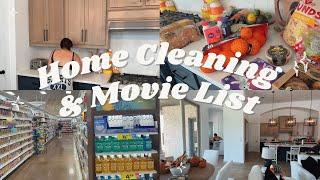 DAILY HOME CHORES in the FALL + GROCERY HAUL (Late Night Movie List Chat with Mikah)