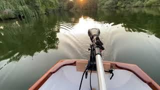 Bison 55 electric outboard motor on 14ft skiff