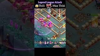 Th15 Attacks Max Th16, See What Happens Next (Clash Of Clans) #shorts