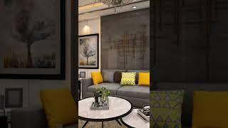 Living Room Interior 3d Walkthrough Animation & Walkthrough Rendering...#shorts #3dinterioranimation