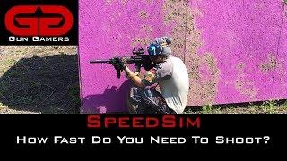 SpeedSim: How Fast Do You Need To Shoot on the Field?