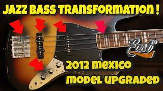 Upgrading a 2012 Mexico Jazz Bass: From Good to Great! PIMP MY BASS!