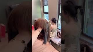 Meet a beautiful woman, try on a wig! #hairstyles #hairstylesformen #hairstylest