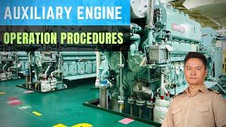 [YANMAR] AUXILIARY ENGINE Operation Procedures | Marine Engineering | Technical Vlog : 087