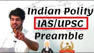 Indian Polity Lecture in Hindi for IAS/UPSC - Preamble ( प्रस्तावना) by Anuj Garg Coaching