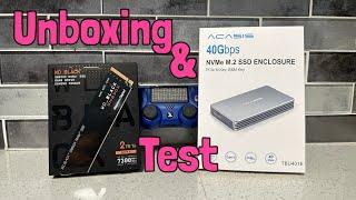 Acasis Enclosure & WD Black SN850X - Unboxing & Test