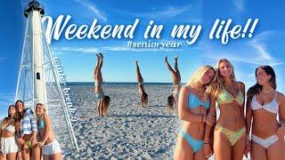 WINTER BREAK: WEEKEND IN MY LIFE || Fishing, girls beach day, haul, etc!!