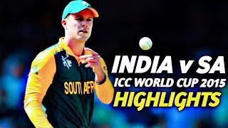 india vs south africa 2015 world cup match highlights || sa 2015 world cup match highlights