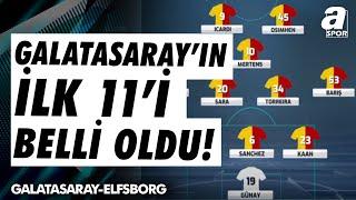 Galatasaray'ın Elfsborg Maçı İlk 11'i Belli Oldu! Emre Kaplan Son Gelişmeleri Açıkladı!