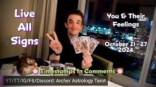 All Signs Tarot ️ You and Their feelings for the week  October 21 - 27 2024 