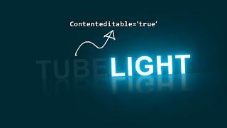 CSS Glowing Tubelight Text Animation Effects | CSS Glowing Effects