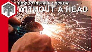 How to install or remove a screw without a head