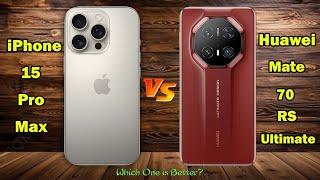 iPhone 16 Pro Max | Vs | Huawei Mate 70 RS Ultimate | Latest Compare 2025 | MrBhiew