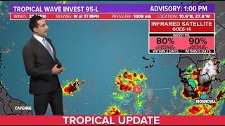 Tropical update: Invest 95L and 96L, and what's left of Nicholas