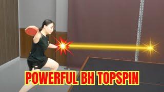 Backhand Topspin Secrets: Crush Under Spin with Power[Table Tennis]