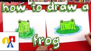 How To Draw A Cartoon Frog