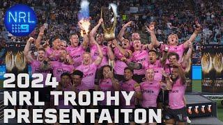 2024 NRL Trophy Presentation - NRL Grand Final | NRL on Nine