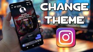 How To Set Photo In Instagram Chat Background | Change Chat Theme On Instagram (2024)