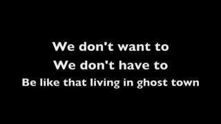 Ghost Town - Shiny Toy Guns - Lyrics