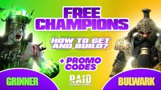 ️ Bulwark and Grinner for FREE | Rare Сhampion masteries & build + Raid Shadow Legends promo code