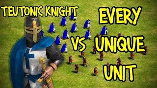 ELITE TEUTONIC KNIGHT vs EVERY UNIQUE UNIT | AoE II: Definitive Edition