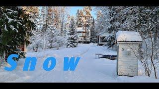 Beautiful Snow ️ view in Finland |  Iqbali videography