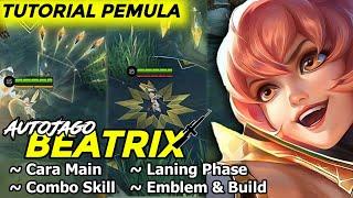 TUTORIAL BEATRIX PEMULA LENGKAP COMBO SKILL LANNING PHASE EMBLEM & BUILD | CARA MAIN BEATRIX