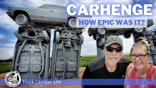 We Drove to Carhenge. Was There Any Question? Fulltime Truck Camper Living.