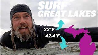 Winter Surfing on Lake Michigan: The Start of My 2025 Surfing Challenge