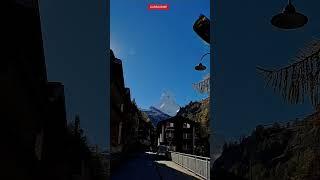 ZERMATT  BUS DRIVE  #matterhorn #view #street