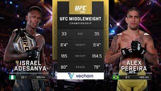 Israel Adesanya x Alex "Poatan" Pereira | LUTA COMPLETA | UFC 307