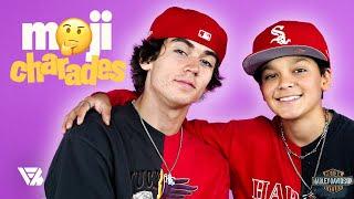 TikTok Dancers Zack Lugo & Trey Makai Guess These Popular Halloween Themed Emojis By Charades!