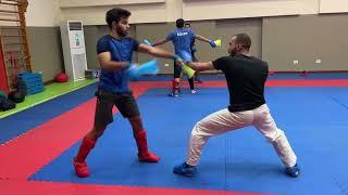 reaction training kumite | rank no.1 75 kg  Abdallah mamdoh | super karate