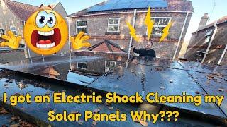 WARNING !!! Solar panels can give you a serious electric shock