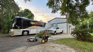 30x50 home workshop hurricane upgrades and cleanup.