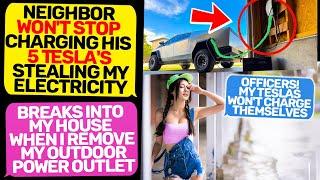 Smug Neighbor Karen Won't Stop Stealing My Electricity! 911 I Am Owner of the land r/EntitledPeople