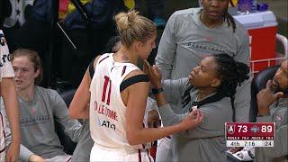 Technical On FURIOUS Coach After Elena Delle Donne ELBOWED, Bloody Mouth & Refs Don't Review It