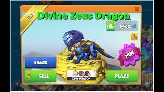 Hatched Divine Zeus Dragon-Dragon Mania legends | Level up Hades Dragon | DML