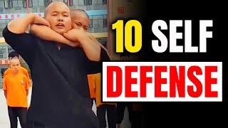 10 Shaolin Kung Fu Self Defense Techniques| How To Protect Yourself?!