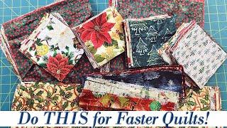 Do THIS for Faster Quilts! These Cutting Tips Will SAVE You Time!!