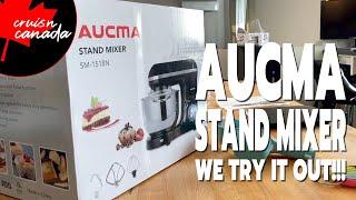 AUCMA SM-1518N Stand Mixer Review!  We Make Chocolate Brownies!