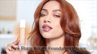 FENTY BEAUTY NEW SOFT'LIT NATURALLY LUMINOUS LONGWEAR FOUNDATION REVIEW | MYESHA POLNETT