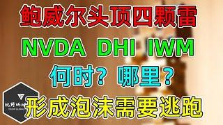 美股 NVDA，DHI、IWM！鲍威尔头顶四颗雷！鸽派确认政策调整！何时？哪里是泡沫？需要逃跑？