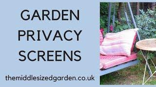 Garden privacy screens - new ideas and clever ways to make your garden private!