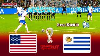 USA vs Uruguay | FIFA World Cup 2022 | Match eFootball PES 2021 | Gameplay PC