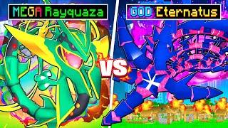 MEGA RAYQUAZA vs GOD ETERNATUS In Minecraft Pixelmon!