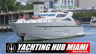 MONSTER ON THE RIVER | LEOPARD YACHT | MIAMI RIVER | HAULOVER INLET | KEY BISCAYNE | YACHTSPOTTER