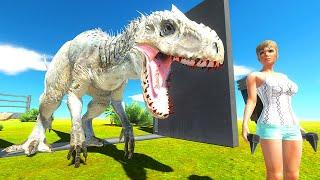 New INDOMINUS REX Escapes Enclosure - Animal Revolt Battle Simulator