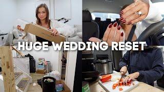 WEDDING RESET VLOG: how i've REALLY been feeling, organizing, cleaning, chatty updates & MORE 